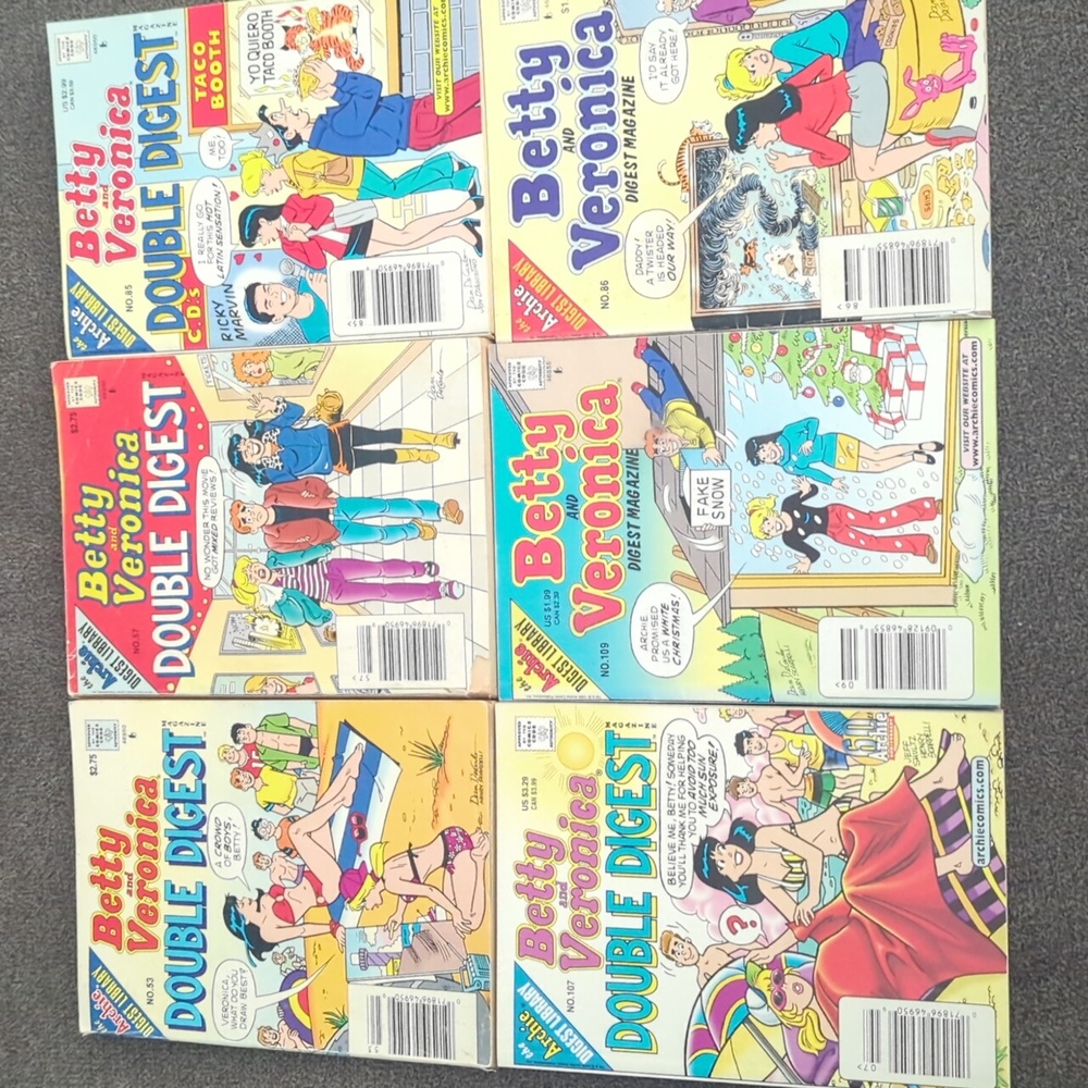 Betty & Veronica Comic - Set of 6
